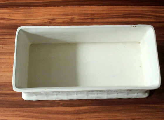 Image 1 of Excepcional tarro de pescado - terrina de pescado - tarro de arenque - cerámica