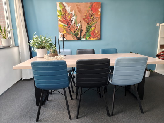 Image 1 of Montel leather dining chairs