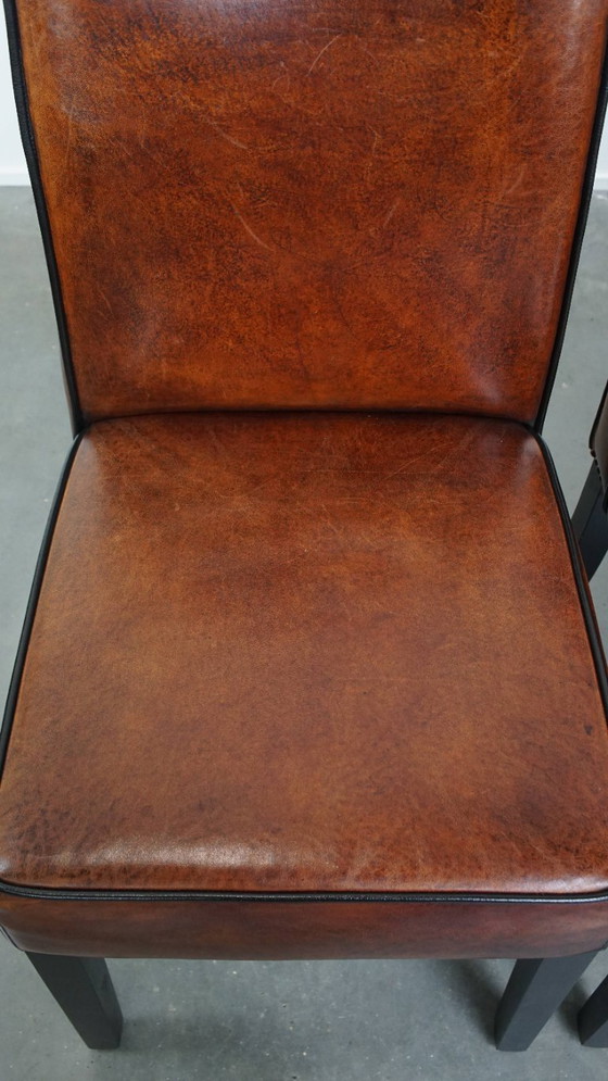 Image 1 of 4 x Comoda sedia da pranzo in pelle di pecora
