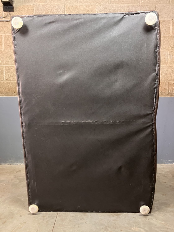 Image 1 of Canapé deux places seventies en cuir vintage