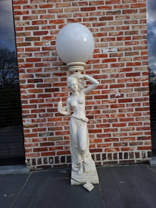 Art Deco lamp marmer