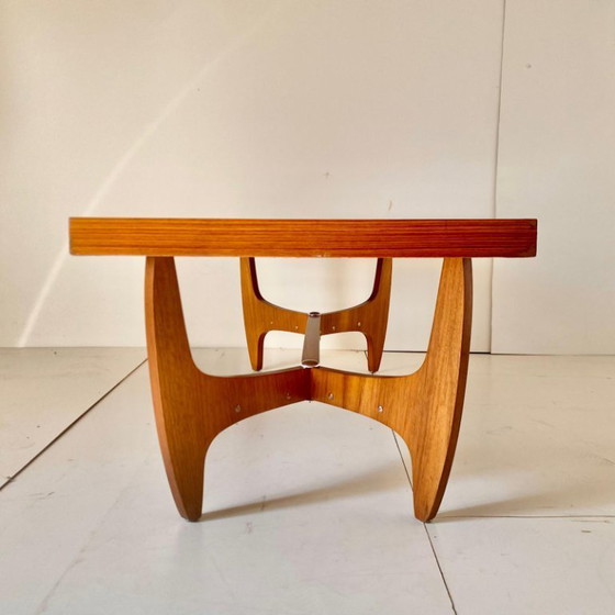 Image 1 of 1X tavolino da divano in legno grande in stile moderno italiano di metà secolo