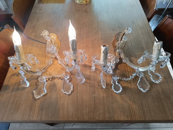 Set Maria-Theresia-Wandlampen – Wandleuchten, Metal, Glass (photo 6 of 7)