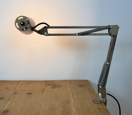 Vintage Brown Adjustable Architect Table Lamp, 1960s – Iron, Metal (photo 20 of 23)