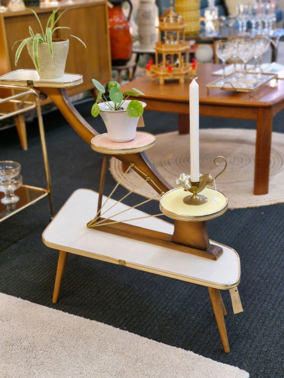 Image 1 of Vintage Plant Stand 50s/60s Pastel