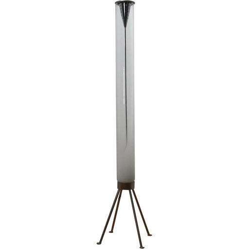 Vintage Arianna vloerlamp in chroom metaal en glas voor Studio Italia