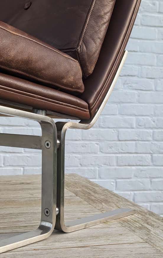 Image 1 of Pieza única - Chaise longue danoise sculpturale des années 1960, atribuida a Poul Nørreklit