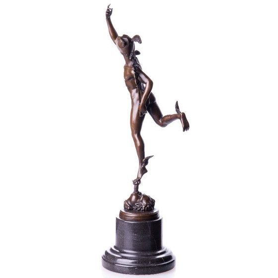 Image 1 of Statua in bronzo di Mercurio Hermes