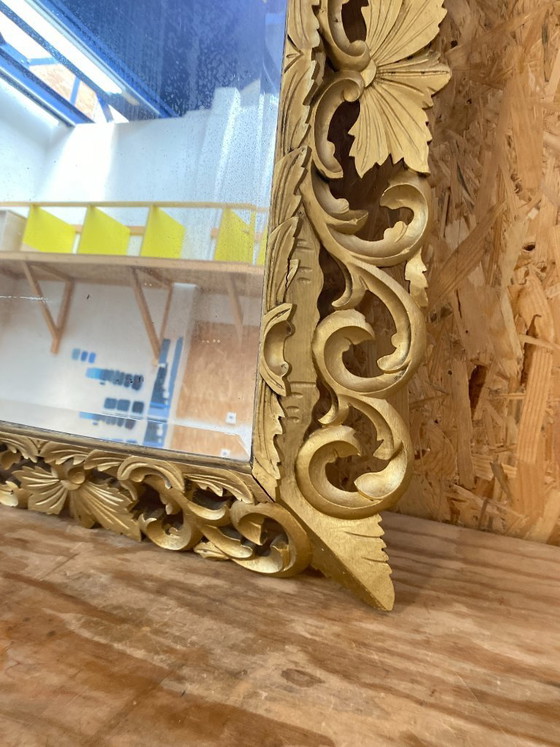Image 1 of Gilded Wooden Mirror, 19th Century, 80cm x 100cm