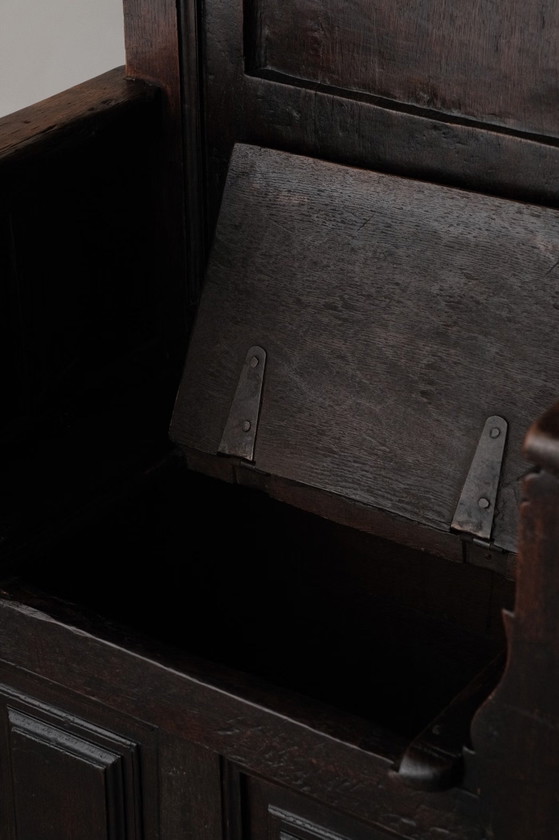 Renaissance eiken troonzetel, Fauteuils, Hout, Bruin (foto 7 van 10)