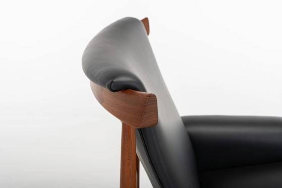 Bwana Lounge Chair and ottoman by Finn Juhl for France & Son, Denmark, 1960s – Armchairs, Leather, Design (photo 6 of 19)