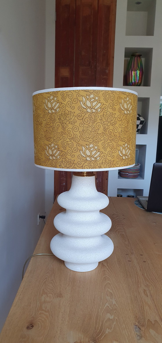 Image 1 of Neuer, handgefertigter Lampenschirm mit Goldfolie, 30 x 20 cm