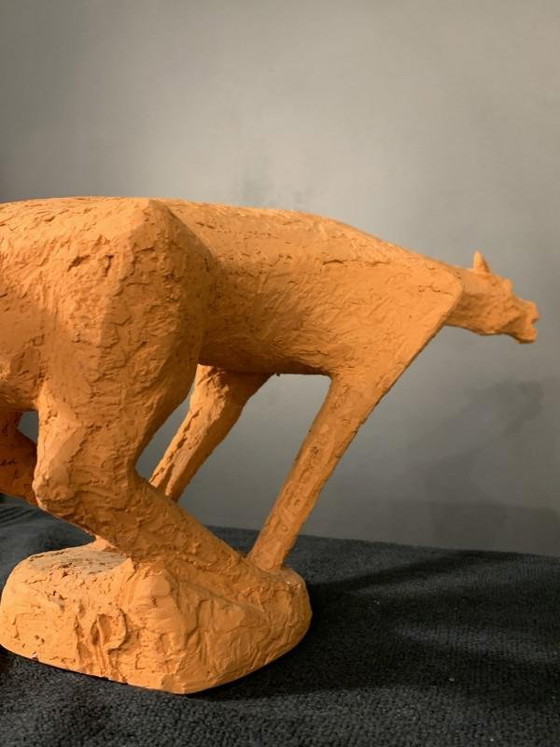 Sculpture animale cheval en terre cuite de Mario Peruggini, années 1960 – Ceramic, Mid Century Modern (photo 9 of 14)