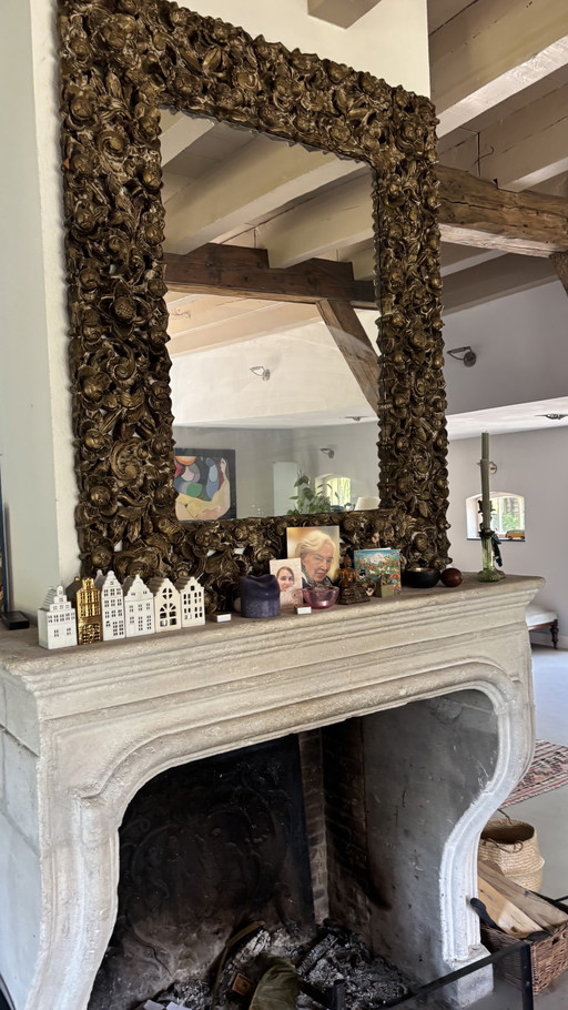Beautiful classic mirror with carvings