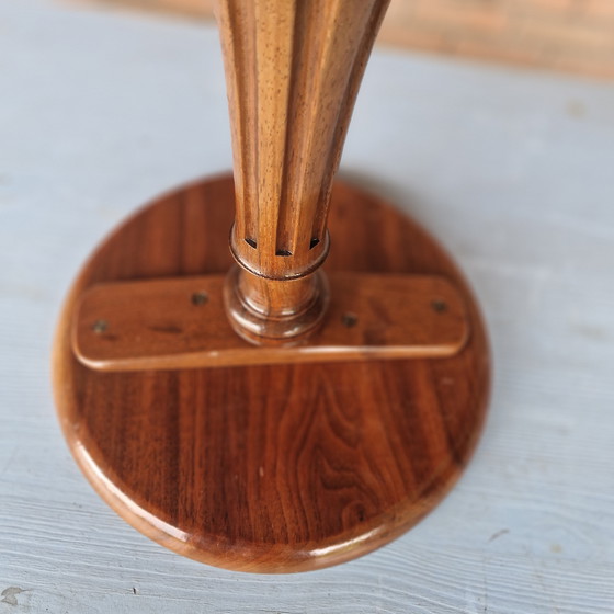 Image 1 of Antico tavolino laterale in legno, tavolo da piante, tavolo da vino, pilastro