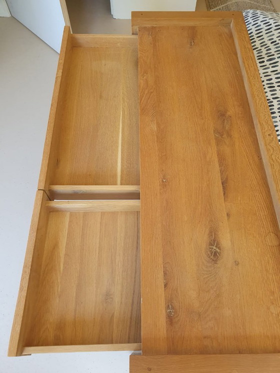 Image 1 of Scrivania/tavolino Ethnicraft con struttura in rovere naturale.