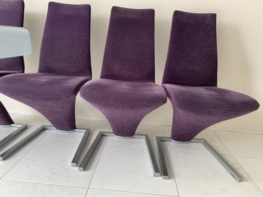 4 sedie da pranzo Rolf Benz 7800