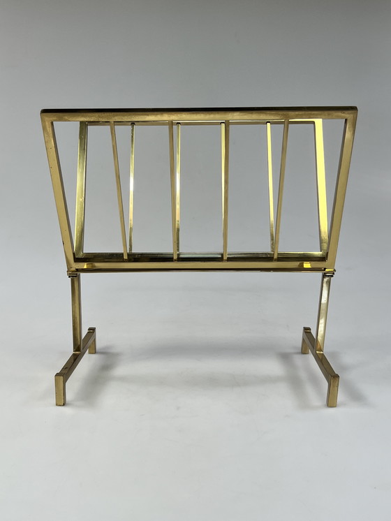 Image 1 of Portariviste vintage Hollywood Regency, ottone, anni '70