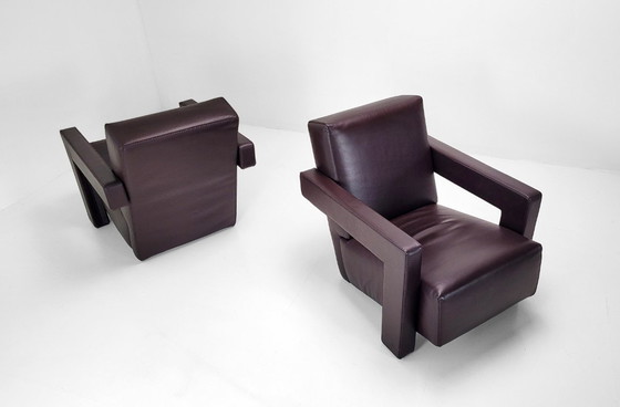 Image 1 of Set of 2 Cassina Utrecht Armchairs – Gerrit Rietveld (1935)