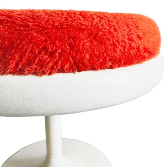 Image 1 of Vintage mid-century space age kruk oranje teddy pop art 1970's