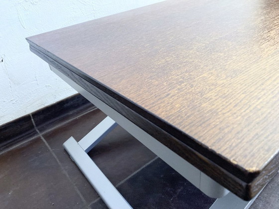 Image 1 of Eettafel / salontafel transformeerbaar meubilair Italiaans 90s design door Calligaris