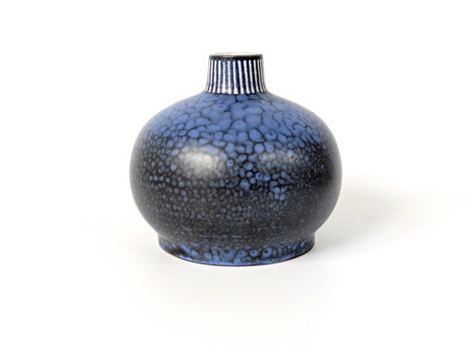 Vintage Thoms Keramik Vase | Midcentury West German Studio Pottery | Blue Glaze