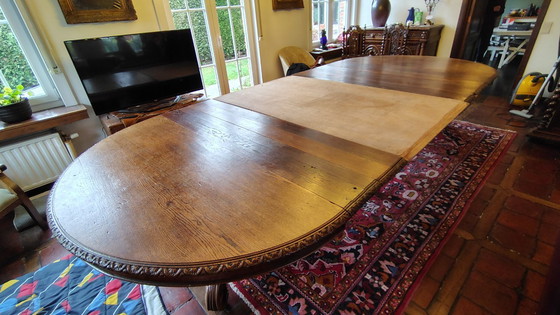Image 1 of Oak dining table for 6 to 20 people
