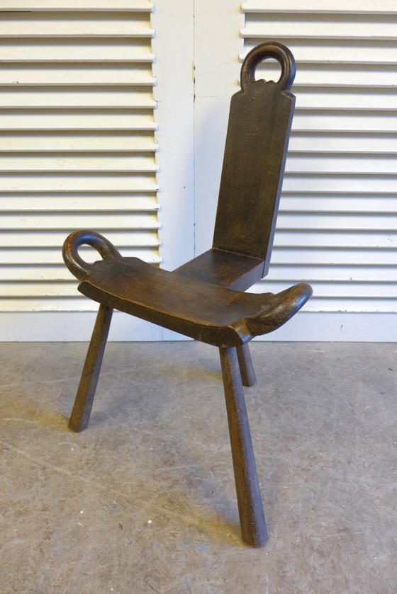 Image 1 of Wunderschönes Set aus 2 brutalistischen Stuhlhockern