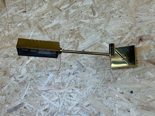 Lámpara de pared articulada años 60 y 70 de latón Relco Made in Italy Design