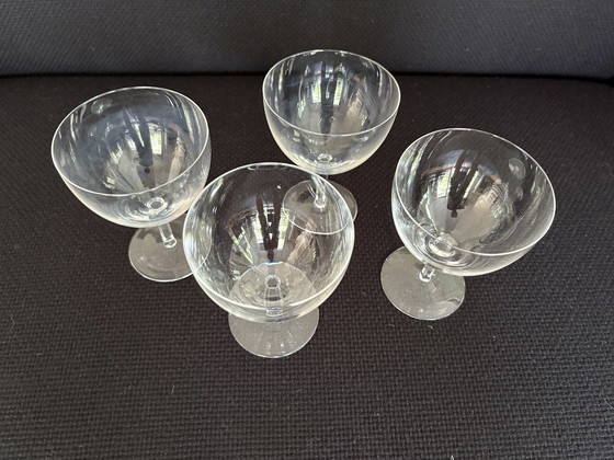 Image 1 of Champagneglazen 4x - Servies Gilde - Andries Kopierer 1930