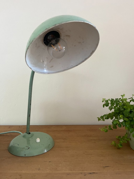 Image 1 of Kaiser idell - Lampada da tavolo Christian dell 6556v - rara verde menta