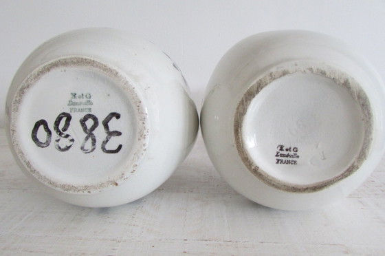 Image 1 of Art Nouveau vases by Saint Clément, 1890s, Set of 2