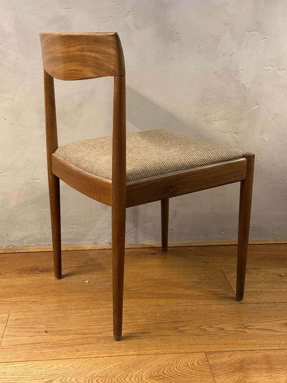 Image 1 of 4 x sedia in legno, vintage 1960, (modellata da) Lübke