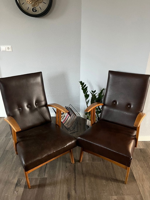 Fauteuils inclinables 60s à vendre