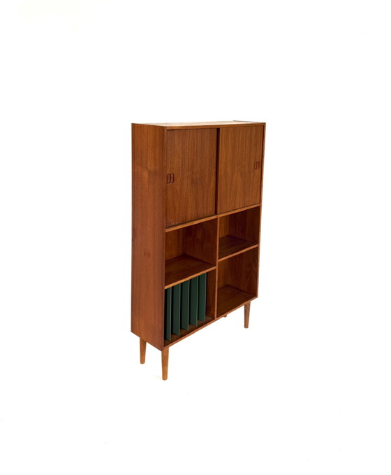 Vintage Danish Teak LP Cabinet '60s – High Boards, Wood (photo 9 of 10)