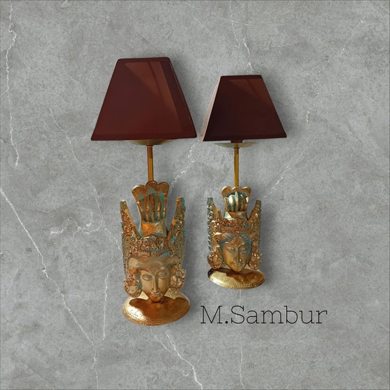 Image 1 of Coppia di lampade da comodino.Italia.vintage