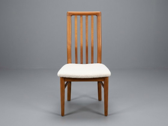 Set di 4 Sedie da pranzo Kai Kristiansen, Model 170, Schou Andersen, anni '60, Legno, Tessile, Marrone (foto 3 di 8)