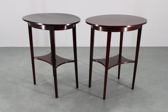 Image 1 of 1930s Pair of Restored Thonet Side Tables No. 206, Czechoslovakia