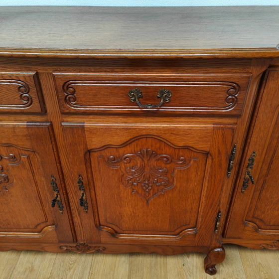 Image 1 of Buffet, armoire murale, meuble de rangement, commode de style Louis XV