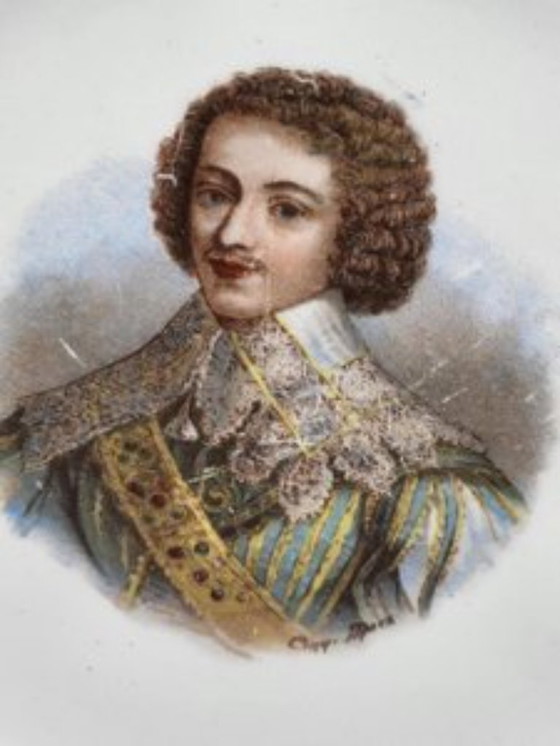 Image 1 of Saint Amand Rois Reines Favorites de France Earthenware Plates Set of 12