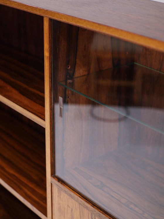 Image 1 of Palissander boekenkast wandkast vintage Deens