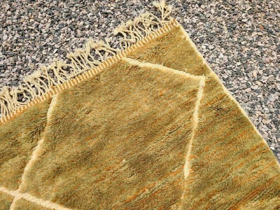 Grande tappeto Mrirt marocchino ocra e senape 350x300 cm – motivo a rombi – Tappeti, Lana, Cotone, Bohemian (photo 4 of 14)