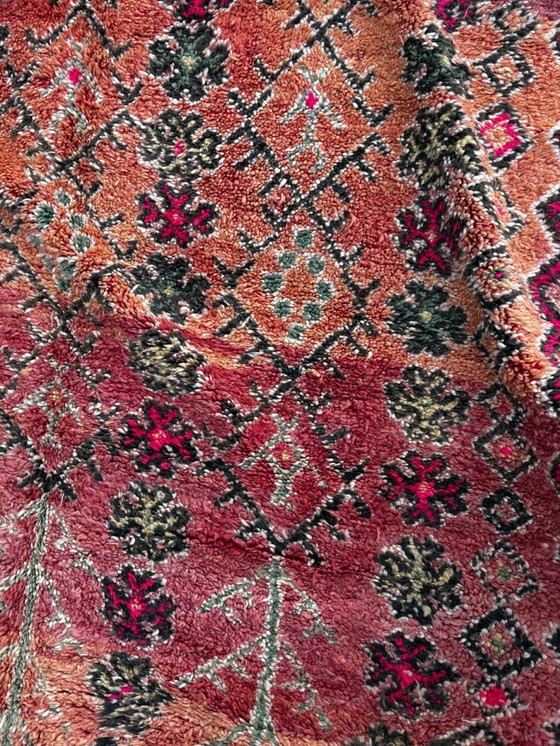 Image 1 of Rare Vintage Moroccan Boujad Rug 200 x 350 cm – Large Handwoven Berber Wool Carpet – Collector Piece
