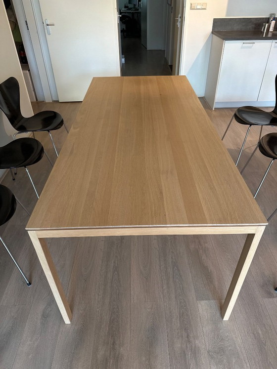 Mesa de comedor de madera con estructura metálica, Topform, Mesas de comedor, Metal, Marrón, Scandinavian (foto 4 de 6)