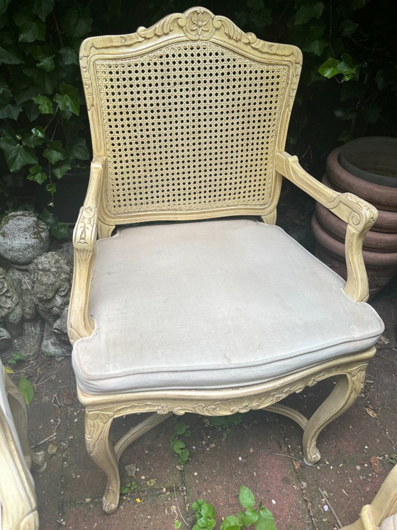 Image 1 of 5 eleganti sedie italiane classiche bianche/crema