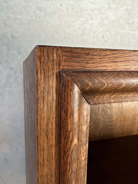 Image 1 of Vitrine Art déco d'origine - chêne