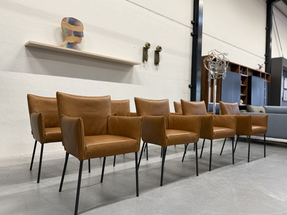 Image 1 of 4 Silla de comedor Label van den Berg Mali Bovino de cuero natural