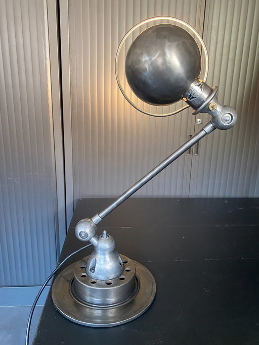 Jieldé 1-Arm Lamp with Graphite Patina, Industrial Vintage
