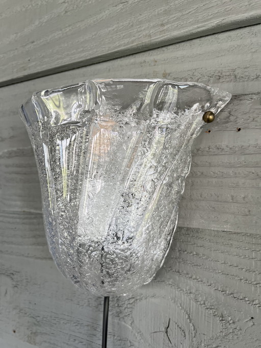 Lampe murale vintage Lucitalia Milano Murano Glass Design