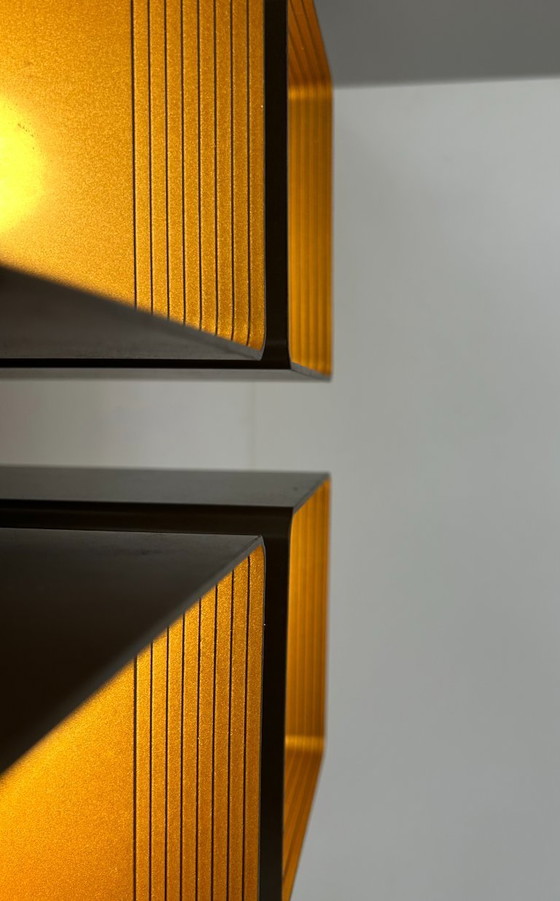 Image 1 of Lampada da parete vintage RAAK, P1445, metallo e ABS marrone, Paesi Bassi, 1970